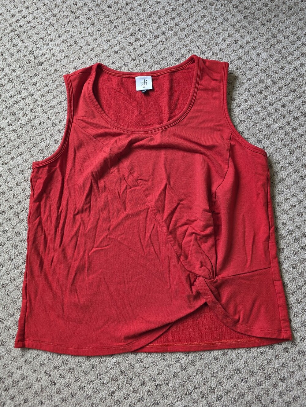 CAbi Bright Red Scoop Neck Tank